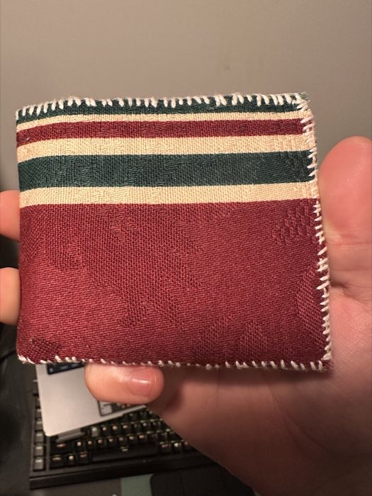 The wallet folded closed